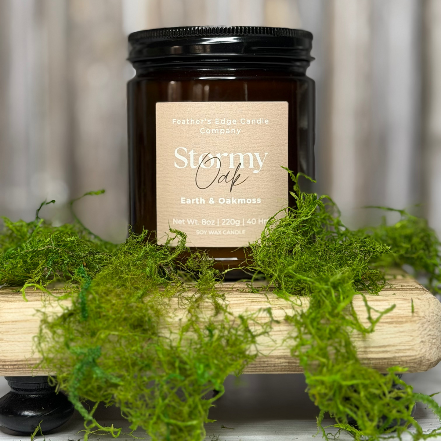 Stormy Oak 8oz Soy Candle