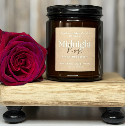 Midnight Rose 8oz Soy Candle