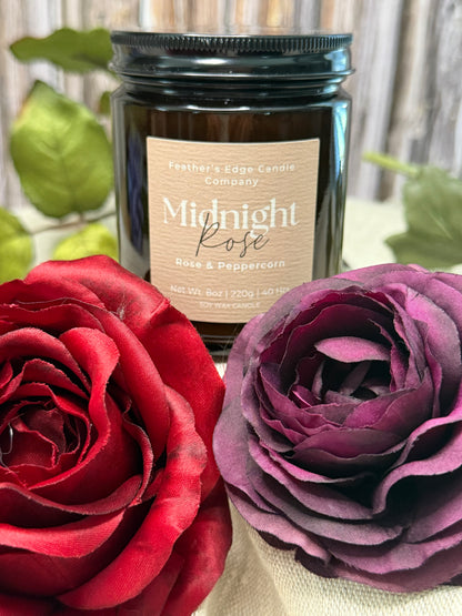 Midnight Rose 8oz Soy Candle